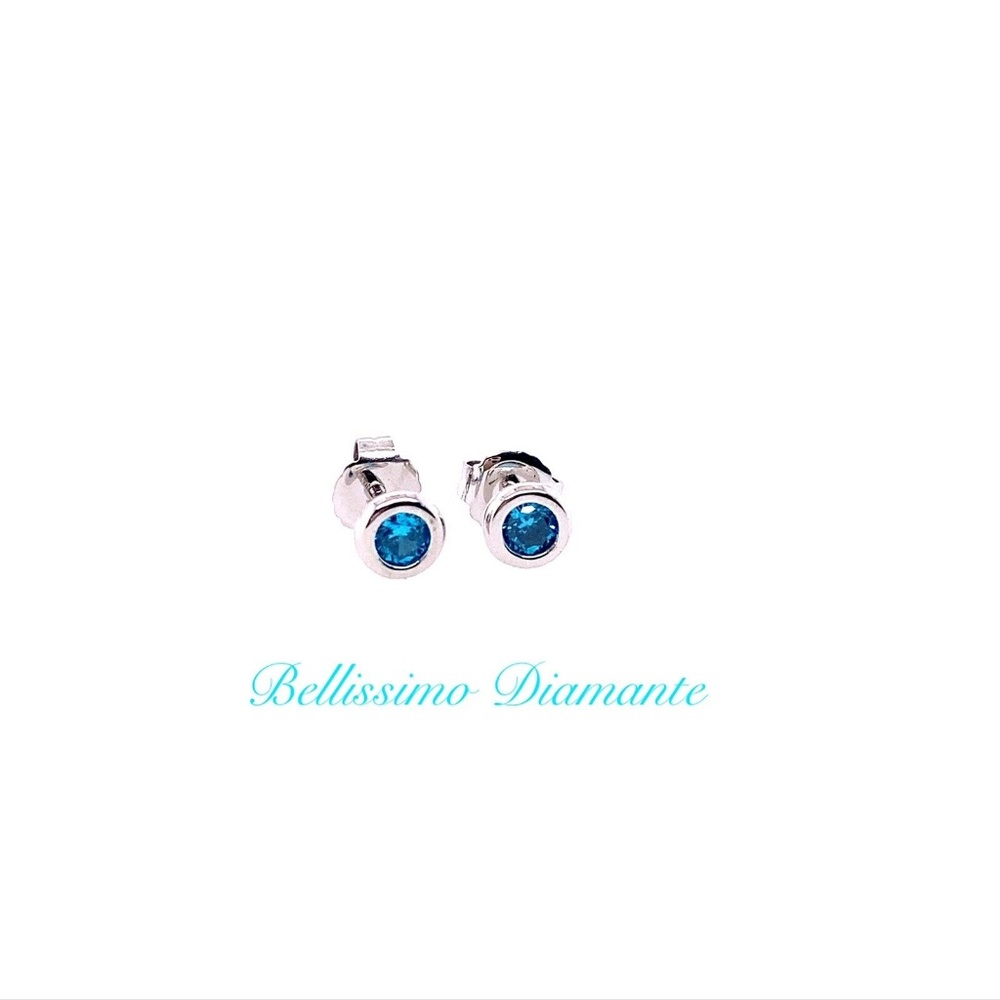 Tiffany & Co. Sterling Silver Elsa Peretti Color By The Yard Aquamarine Earrings